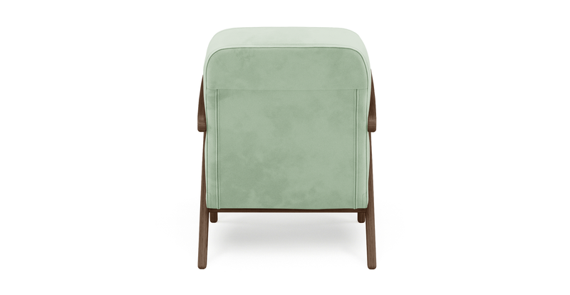 Levy oak accent chair - velvet