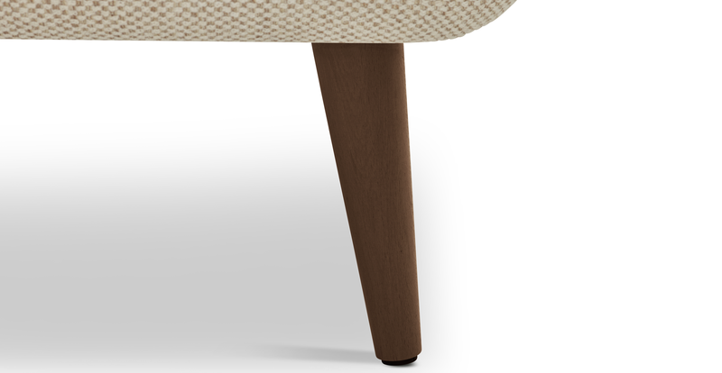 Modsy Accent Chair Wooden Leg - Natural Woven