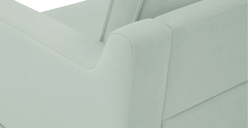 Klem Slim 2-Seater Sofa Wooden Leg - Velvet