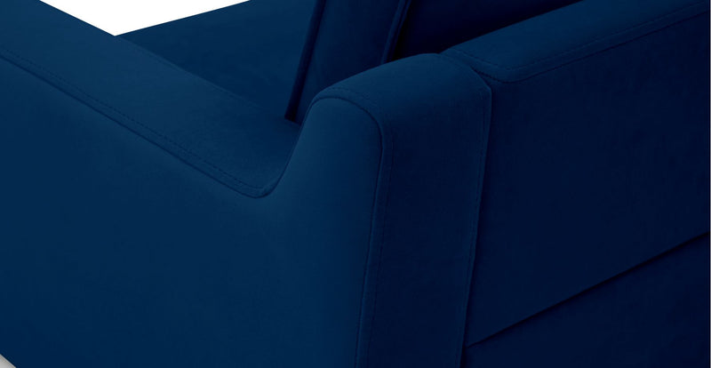 Klem Slim 3-Sitzer Modular Sofa Holzbein - Samt
