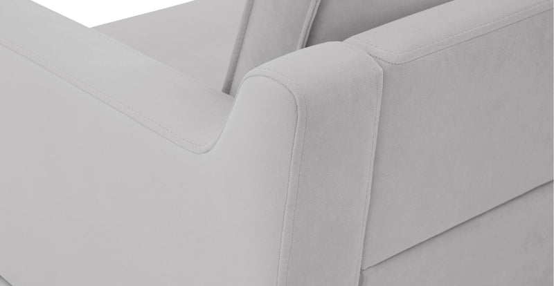 Klem Slim 2-Seater Sofa Wooden Leg - Velvet