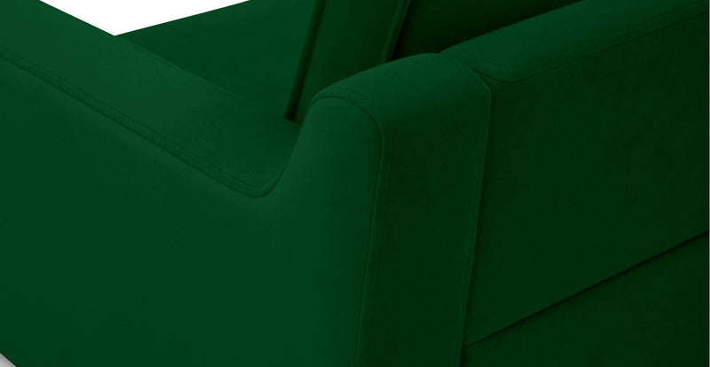 Klem Slim 2-Seater Sofa Wooden Leg - Velvet