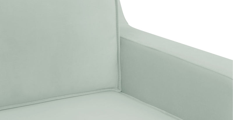 Klem Slim 3-Sitzer Modular Sofa Holzbein - Samt
