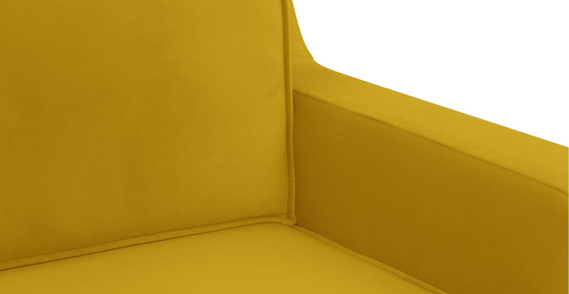 Klem Slim 2-Seater Sofa Wooden Leg - Velvet