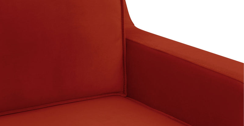 Klem Slim 3-Sitzer Modular Sofa Holzbein - Samt