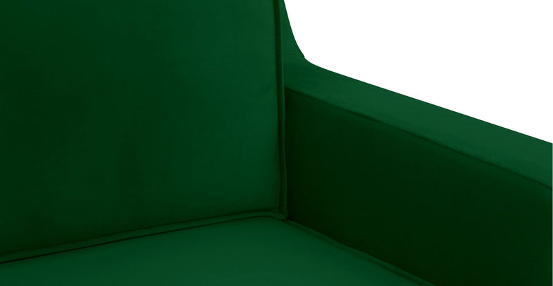 Klem Slim 2-Seater Sofa Wooden Leg - Velvet
