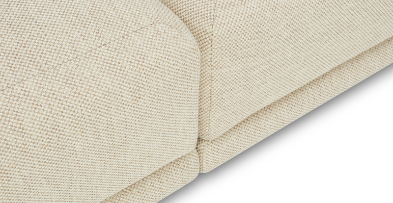 Carle Mega Sofa without arm and Ottoman - natural fabric