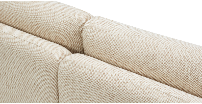 Carle Mega Sofa without arm and Ottoman - natural fabric