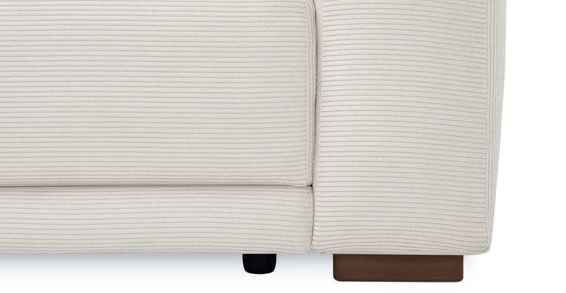 Carle single seat with right armrest - Cord velour