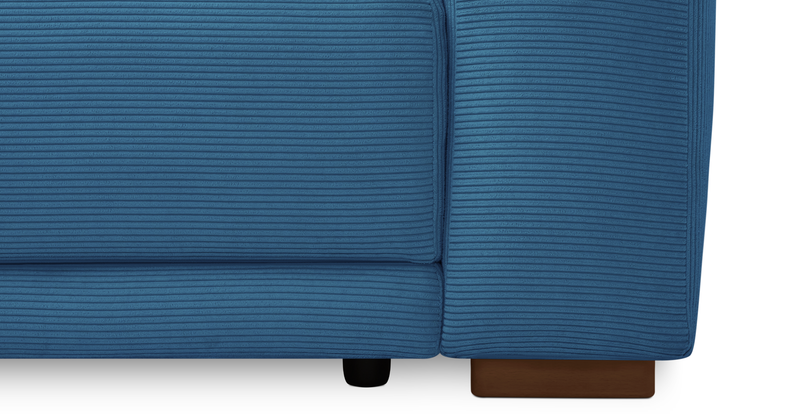 Carle single seat with right armrest - Cord velour