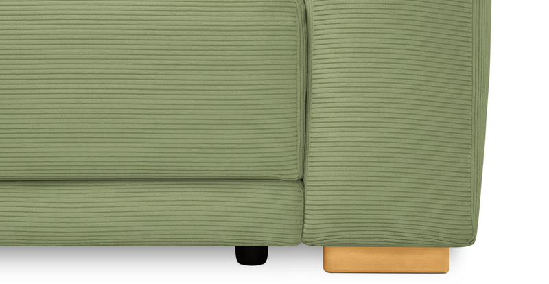 Carle single seat with right armrest - Cord velour