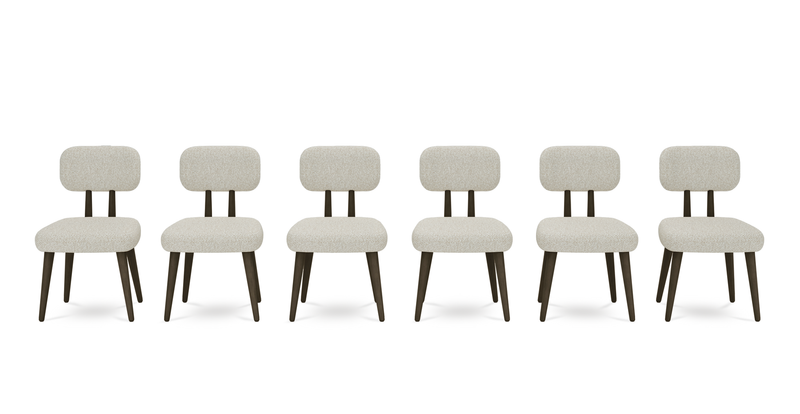 Roa chair set of 6 - Bouclé