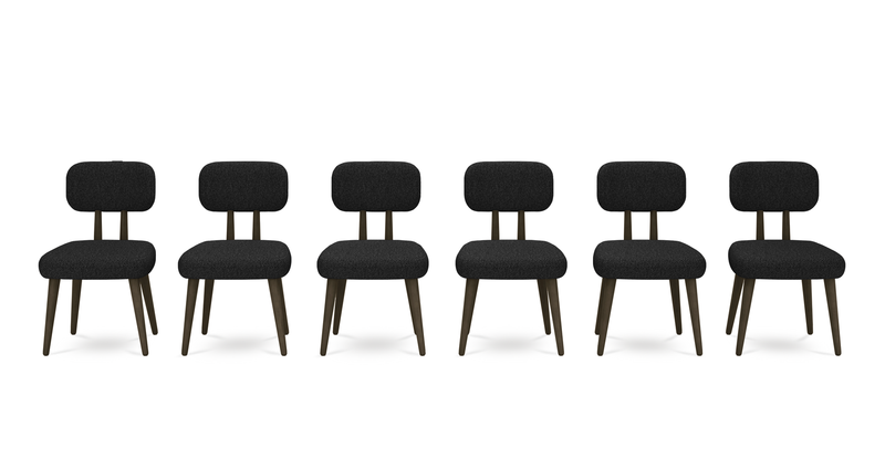 Roa chair set of 6 - Bouclé