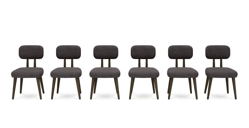 Roa chair set of 6 - velvet