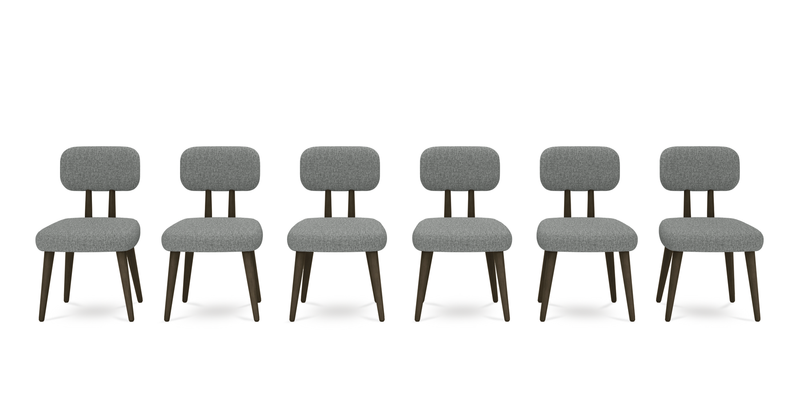 Roa chair set of 6 - fabric