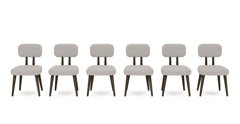 Roa chair set of 6 - fabric