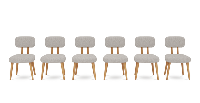 Roa chair set of 6 - fabric