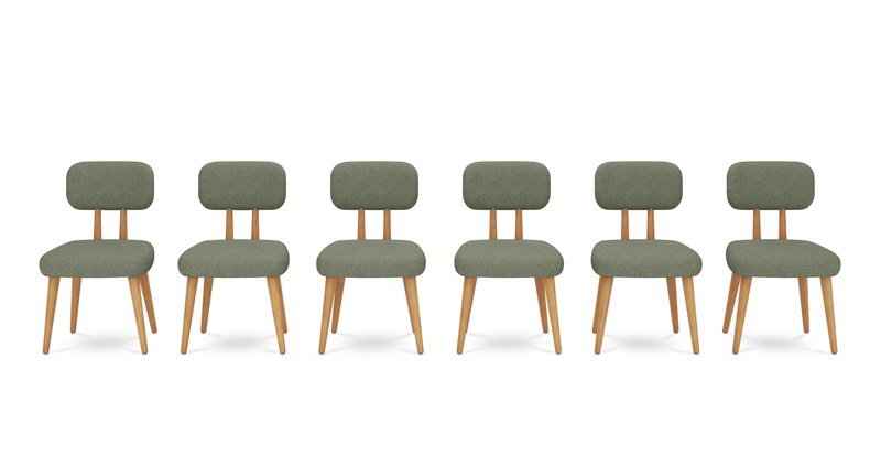 Roa chair set of 6 - Performance fabric