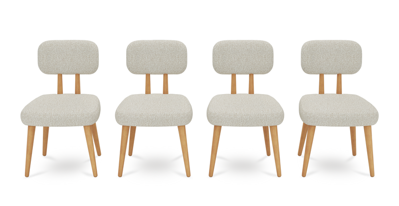 Roa chair set of 4 - Bouclé