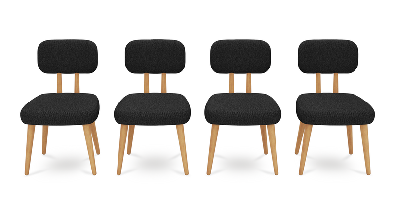 Roa chair set of 4 - Bouclé