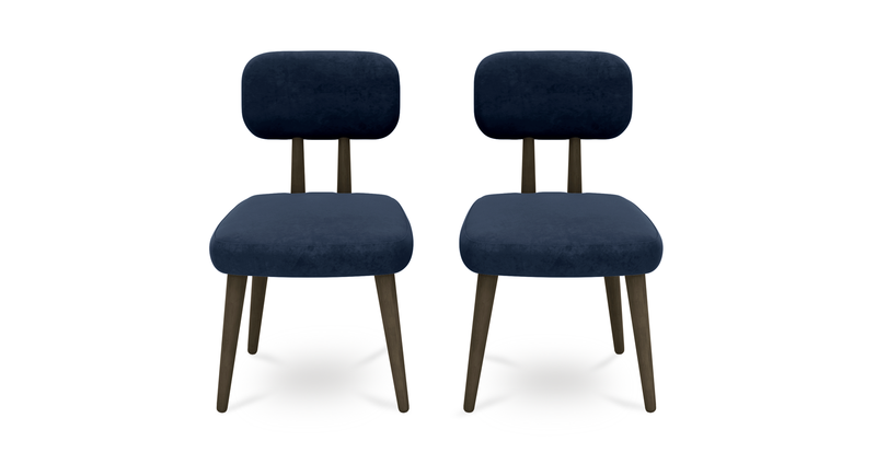 Roa chair set of 2 - velvet