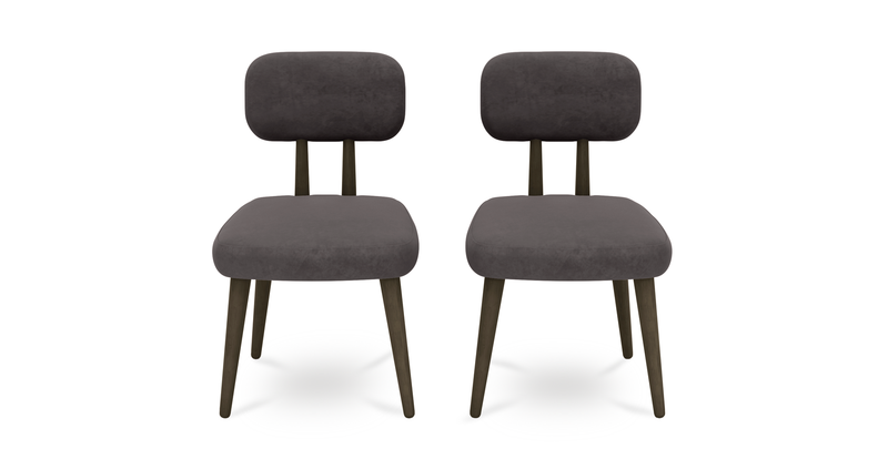 Roa chair set of 2 - velvet