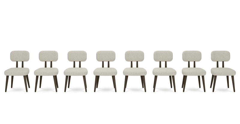 Roa chair set of 8 - Bouclé