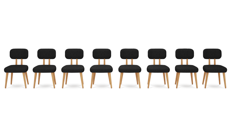 Roa chair set of 8 - Bouclé