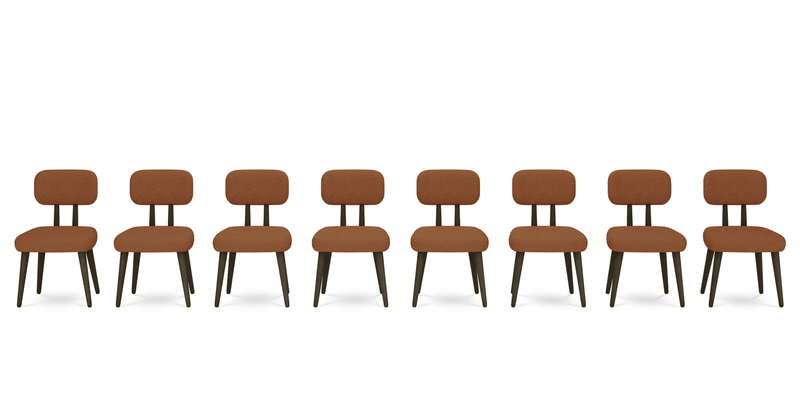 Roa chair set of 8 - Performance fabric