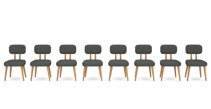 Roa chair set of 8 - Performance fabric