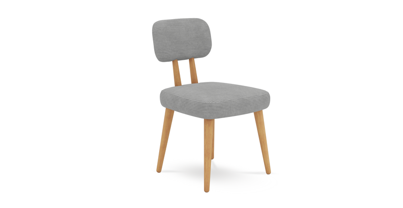 Lyno Ausziehbares Esstisch-Set (Bank&4-teiliges Roa) - Cord Velours