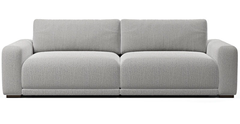 Carle 3-seater double arm - natural fabric