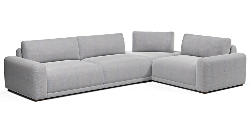 Carle 339 x 234 sectional double arm - natural fabric