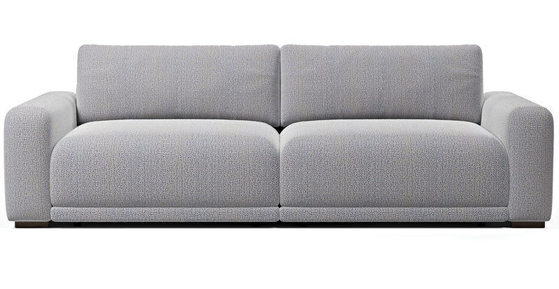 Carle 3-seater double arm - natural fabric