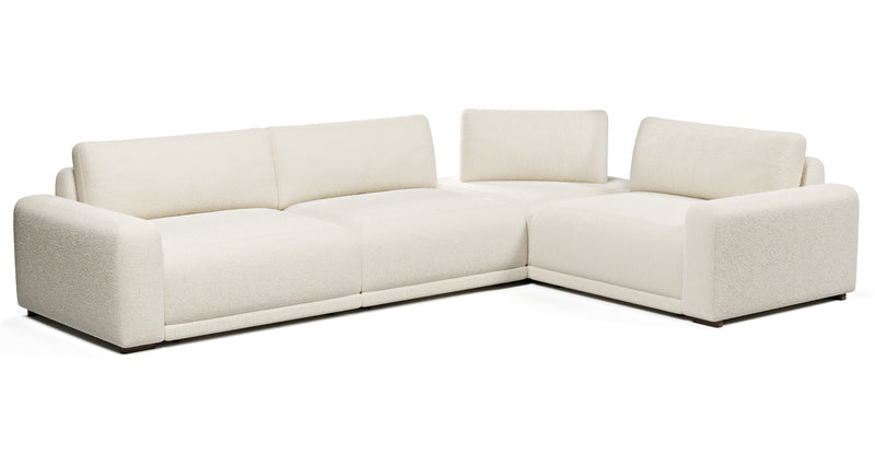 Carle 339 x 234 sectional double arm - natural fabric