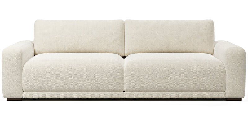 Carle 3-seater double arm - natural fabric