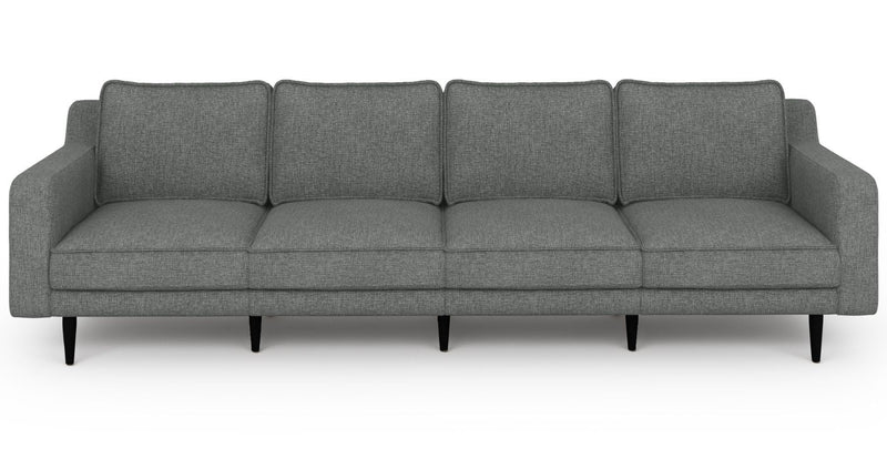 Klem Slim 4-Seater Modular Sofa Wooden Leg - Woven