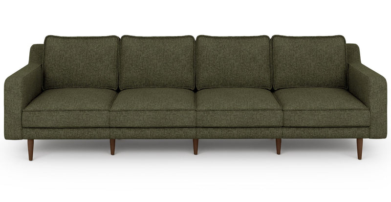 Klem Slim 4-Seater Modular Sofa Wooden Leg - Woven