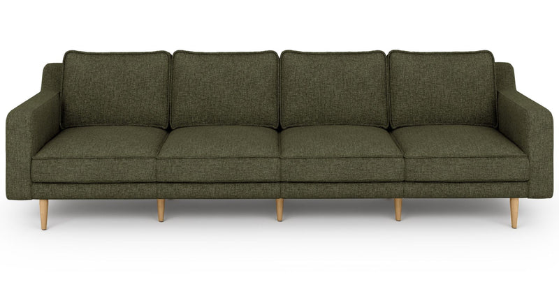 Klem Slim 4-Sitzer Modular Sofa Holzbein - Gewebe