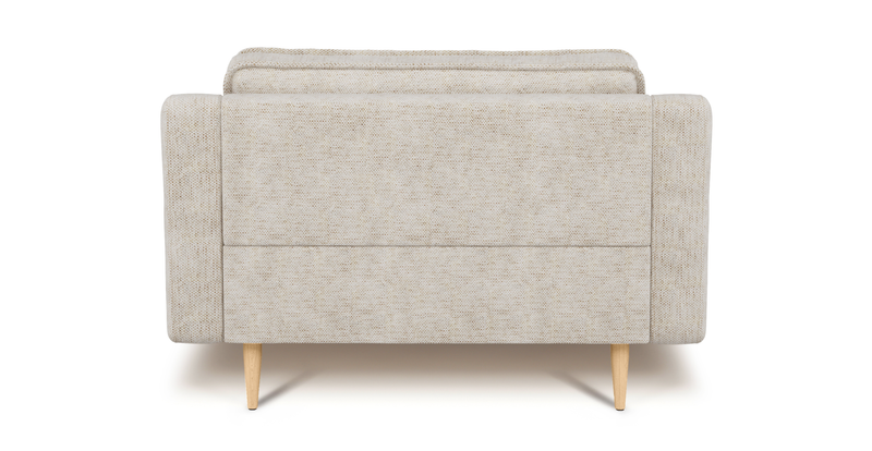 Klem Slim Loveseat Wooden Leg - Natural Woven