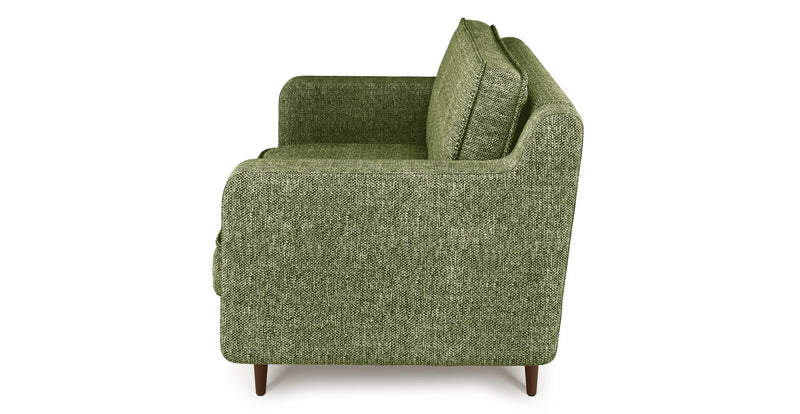 Klem Slim Loveseat Wooden Leg - Natural Woven