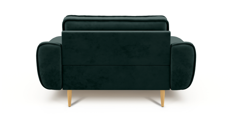 Klem Loveseat Wooden leg - Woven velvet