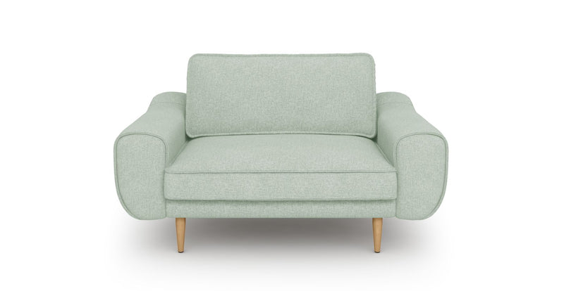 Klem Loveseat Holzbein - Gewebe