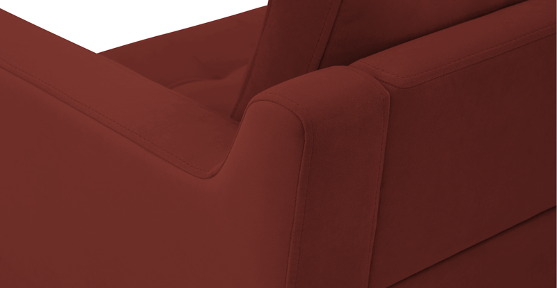 Modsy 2-Sitzer Modular Sofa Holzbein - Samt