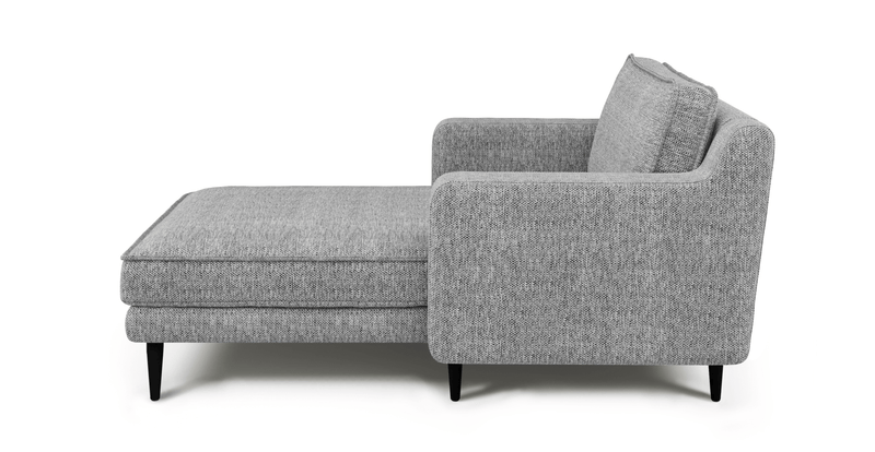 Klem Slim Chaise Lounge Wooden Leg - Natural Woven
