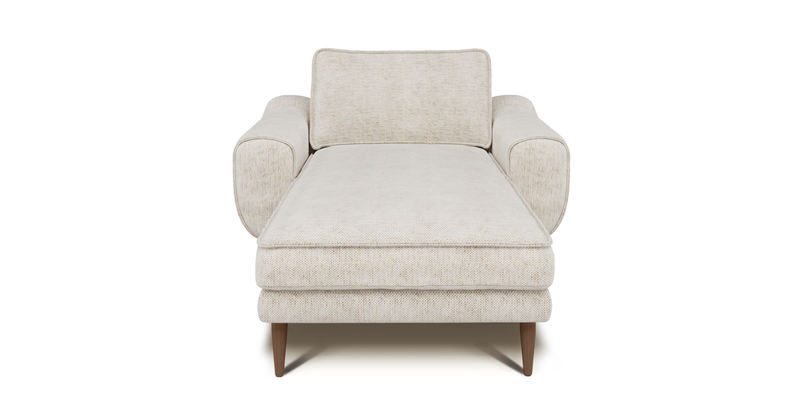 Klem Chaise Lounge Wooden Leg - Natural Woven