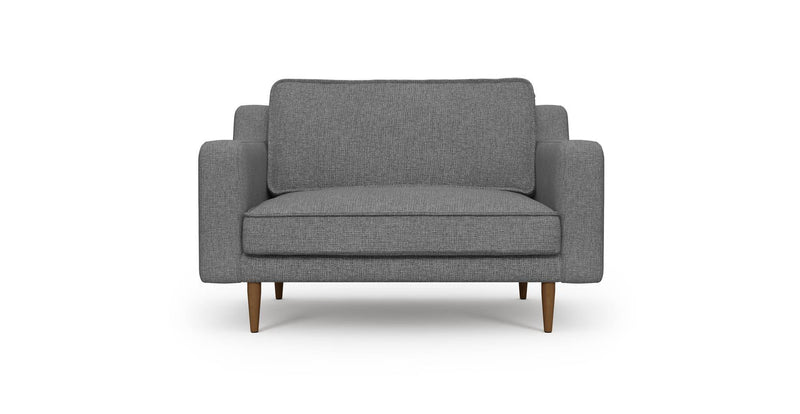 Klem Slim Loveseat Wooden Leg - Woven