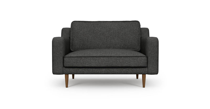 Klem Slim Loveseat Wooden Leg - Woven