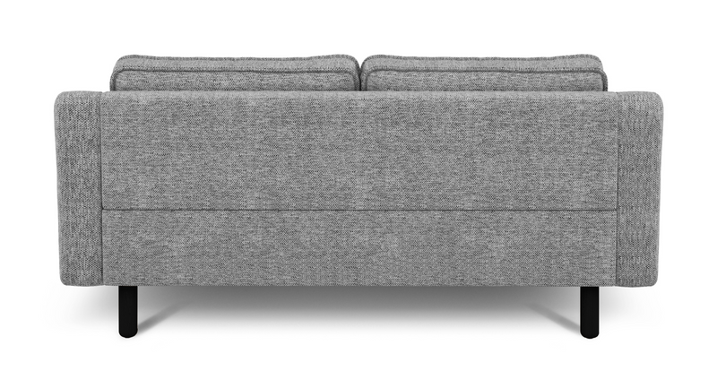 Klem Slim 2-Seater Sofa Cylindrical Wooden Leg - Natural Woven