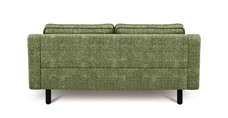 Klem Slim 2-Sitzer Sofa Zylindrisch Holzbein - Naturgewebe